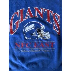 Vintage Lee Sports Giants Blue Sweatshirt NFC East Size Large